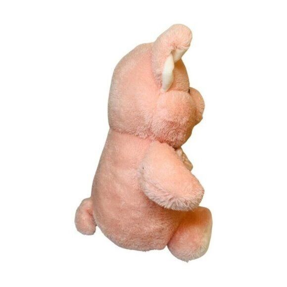 2019 KellyToy Pink Pig Plush Piggy With Bow tie Stuffed Animal Toy Lovey 12” - Picture 3 of 5